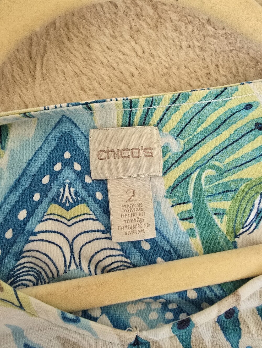 Chico's Multicolor Printed Tunic Top - Picture 2 of 4